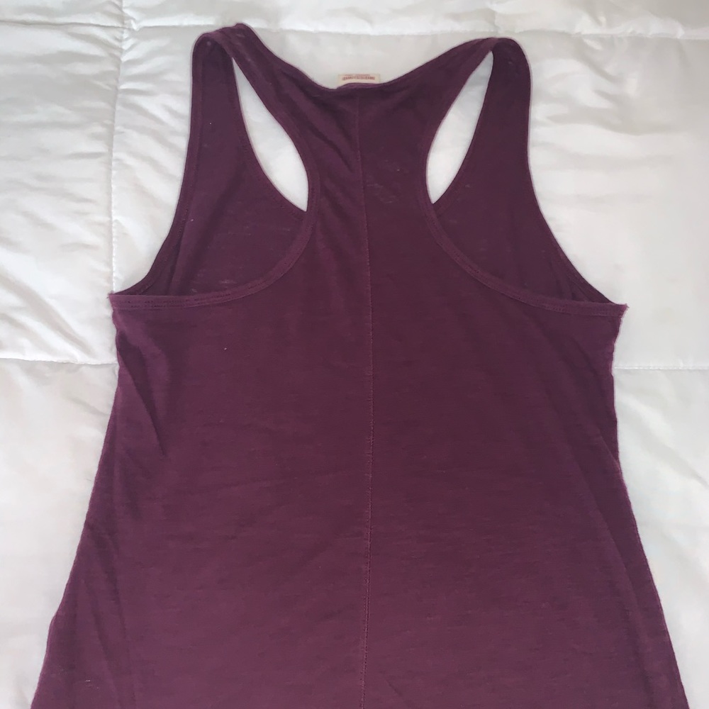 Maroon Razor Back Tank - Picture 4 of 5